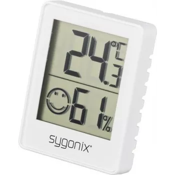 Sygonix SY-5267052 Skaitmeninis termo-higrometras Baltas