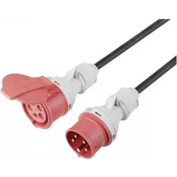 SYGONIX SY-5244050 Oro sąlygoms atsparus ilginamasis kabelis 10m, 16A, IP44, juodas
