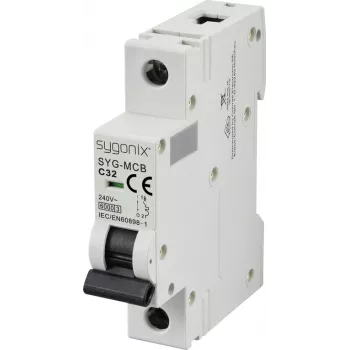 Sygonix SY-6440988 SYG-MCB 1P C32 6kA miniatiūrinis automatinis jungiklis 32 A 240 V AC