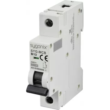 Sygonix SY-6440878 SYG-MCB 1P/B13/6KA miniatiūrinis grandinės pertraukiklis 1-polio 13 A 240 V AC