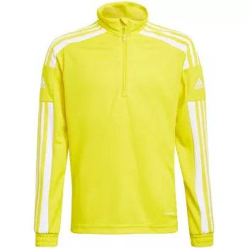 adidas Squadra 21 treniruočių viršutinė dalis jaunimui, sportinis megztinis, komandos geltona GP6468 140cm
