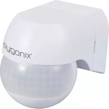 Sygonix SY-6733024 sieninis paviršinis PIR judesio detektorius 360° 180° relė balta