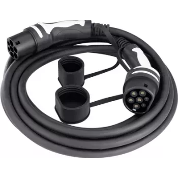 Sygonix SY-5836548 Type 2 į Type 2 elektromobilio įkrovimo kabelis 7 m 11 kW 20 A 3 fazių IP65 juodas
