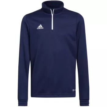 adidas Entrada 22 treniruočių viršutinė dalis vaikams sportinis megztinis tamsiai mėlynas 128 dydis H57484