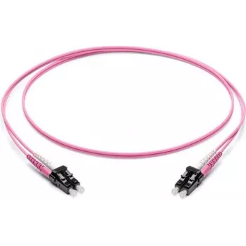 Corning LC to LC Duplex OM4 daugiamodis šviesolaidinis pataisos kabelis, 10m, violetinis F050502Q2Z20010M-VI