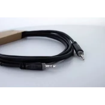 Cordial 14829 3,5 mm Jack audio kabelis, 1,5 m, juodas, PVC apvalkalas, vytos poros