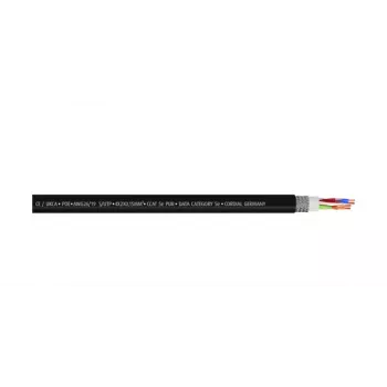 Cordial 15563 CAT 5e S/UTP tinklo pataisos kabelis, RJ45, 20 m, juodas, PUR apvalkalas