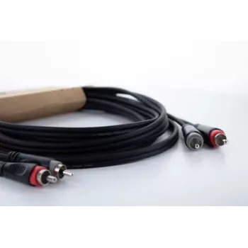 Cordial 14837 RCA garso jungties kabelis 2x RCA kištukas - 2x RCA kištukas 3 m juodas PVC dvigubas kabelis