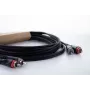 Cordial 14835 RCA garso kabelis 1m juodas dvigubas PVC