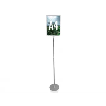 LMG PLSTA4-SI A4 sidabrinis “snap frame” stendas plakatams