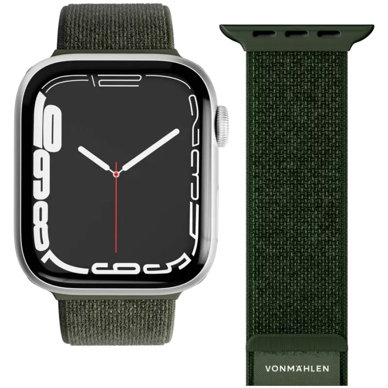 VONMÄHLEN Fitness Loop 2 laikrodžio dirželis Apple Watch 44mm, 45mm, 49mm - alyvuogių spalvos