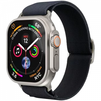 VONMÄHLEN Classic Nylon Loop išmaniojo laikrodžio apyrankė Apple Watch 44/45/46/49mm, tamsiai mėlyna, vieno dydžio