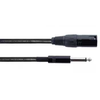 Cordial EM 5 MP XLR į 6,3 mm mono jack garso kabelis 5 m juodas 14753