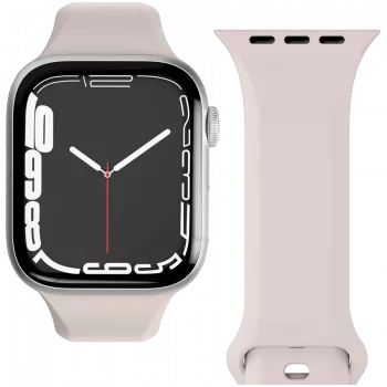 VONMÄHLEN Classic Band 2, skirta Apple Watch 40/41/42mm, kreminės spalvos pilno grūdo odinis dirželis