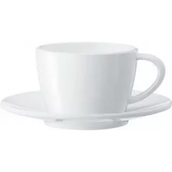 JURA Cappuccino puodelių rinkinys, 2 porceliano puodeliai ir lėkštutės, 180 ml, balti 66501