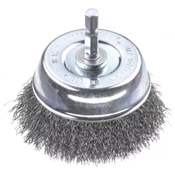 kwb puodelinis šepetys - susuktas mazgas - 0,3 mm - 6 mm - 7,5 cm - metalas - akmuo - metalas (606330)