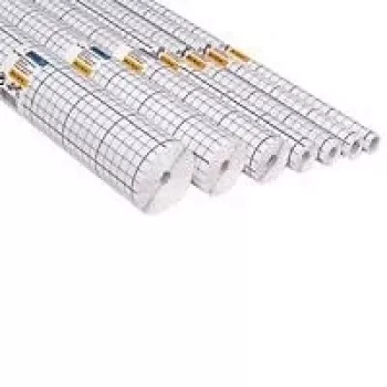 HERMA knygų apsauginė plėvelė, lipni, 400 mm x 25 m, permatoma, blizgus PP, tinklelis 7025