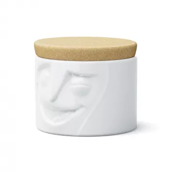 FIFTYEIGHT PRODUCTS BHS FIFTYEIGHT Laikymo stiklainis 900ml Linksmas Baltas (T023101)
