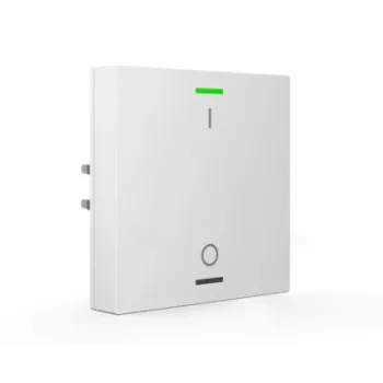 MDT BE-TAL55T1.B1 KNX mygtukas su temperatūros jutikliu, 1 kanalo, RGB-W būsenos LED, baltas blizgus