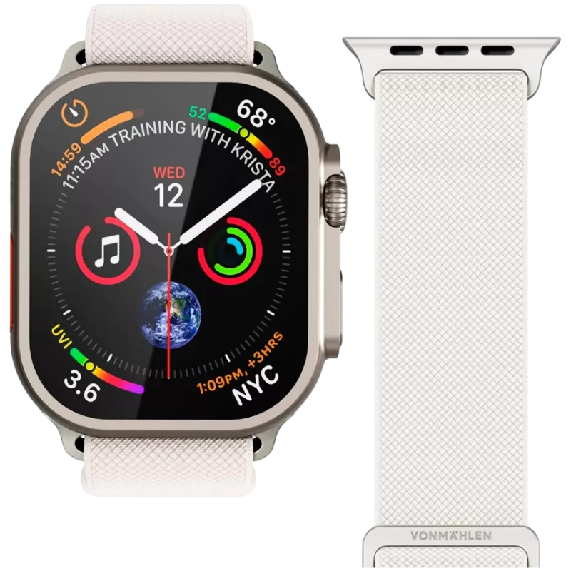 VONMÄHLEN Classic Nylon Loop 44, 45, 46, 49mm vieno dydžio, kreminės spalvos