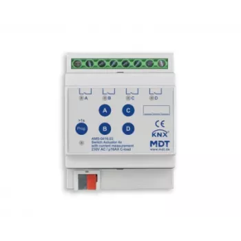 MDT AMS-0416.03 KNX 4 kanalų perjungimo vykdytuvas, 16 A, 4 TE DIN bėgelis