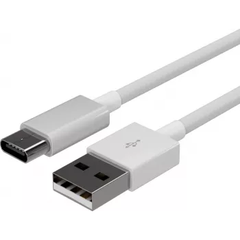 FLEXLINE FL31-13043 USB-A į USB-C įkrovimo ir sinchronizavimo kabelis, 2.0, ABS, baltas, 2m