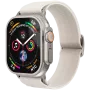 VONMÄHLEN Classic nailono kilpa Apple Watch 40/41/42mm, kreminės spalvos