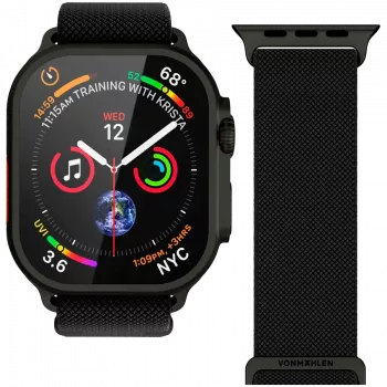 VONMÄHLEN Classic Nylon Loop 44, 45, 46, 49mm vieno dydžio visiems, juodas
