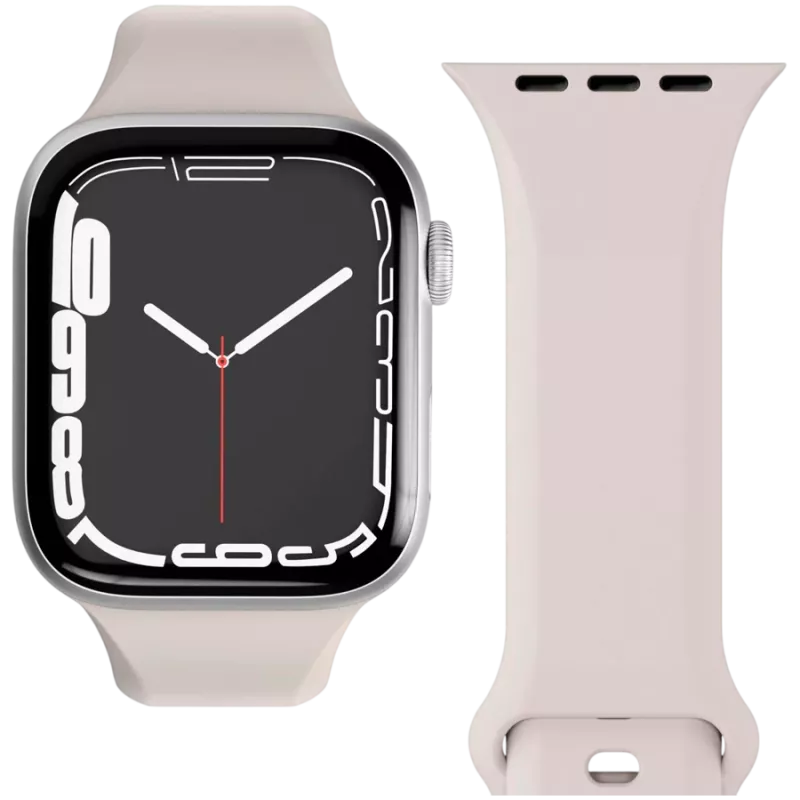 VONMÄHLEN Classic Band 2, skirta Apple Watch 44mm, 45mm, 49mm, vieno dydžio, kreminės spalvos