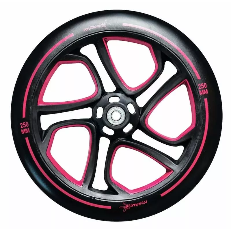 MUUWMI Aliuminis paspirtukas PRO Kick Scooter 250/215 mm raudonas