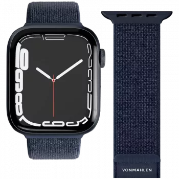 VONMÄHLEN Fitness Loop 2 išmaniojo laikrodžio apyrankė, skirta 44mm, 45mm, 46mm, 49mm korpusams, vieno dydžio, tamsiai mėlyna