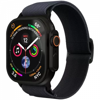 VONMÄHLEN Classic Nylon Loop, skirta Apple Watch 38/40/41mm, Navy Black