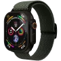 VONMÄHLEN austas kilpinis apyrankė Apple Watch 44/45/46/49mm, alyvuogių juoda