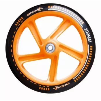 MUUWMI AU 116 Aliuminis paspirtukas 200 mm juodas/oranžinis