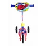 MUUWMI AU 506 KiddyScooter Racing 3 ratų paspirtukas vaikams nuo 3 metų, mėlynos/raudonos spalvos, LED apšvietimo priekiniai ratai, reguliuojamas vairas 58-68 cm, maks. 20 kg