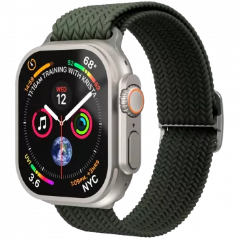 VONMÄHLEN pintas ąselė Apple Watch 40/41/42mm, alyvuogių spalvos