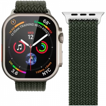 VONMÄHLEN pintas ąselė Apple Watch 40/41/42mm, alyvuogių spalvos