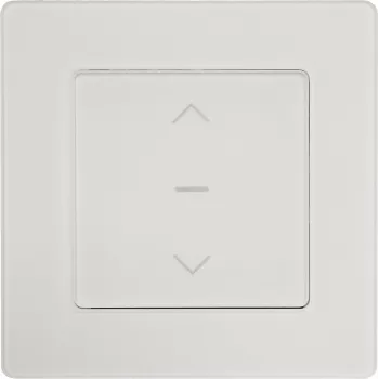 PowerRay PR-SCS-01 WiFi išmanusis jutiklinis ritininių užuolaidų jungiklis, stiklo rėmas, baltas