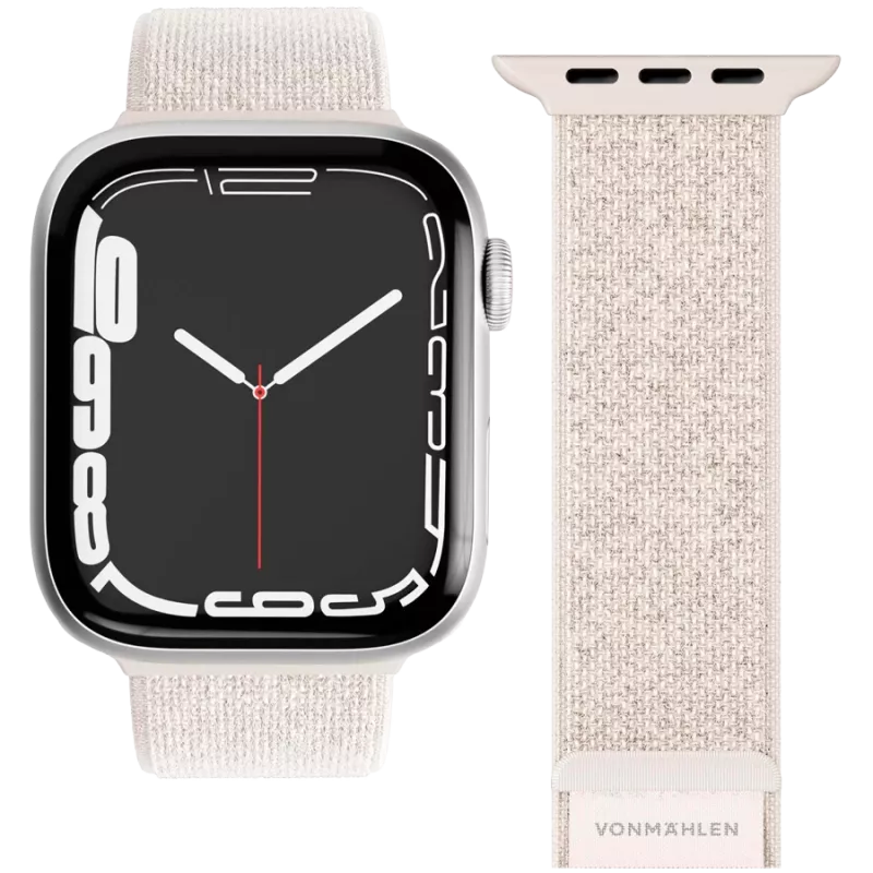 VONMÄHLEN Fitness Loop 2 laikrodžio apyrankė Apple Watch 40/41/42mm, kreminė