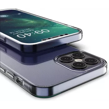CYOO itin plonas silikoninis dėklas Apple iPhone 12 Pro Max 6,7 colio - juodas (CY121998)