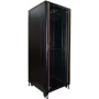 IT-BUDGET 19 inch serverio spintos SRK 42U 800x1000 mm stiklinės/plieninės durelės juodos, iš anksto surinktos