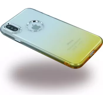 CYOO Ruber minkšto silikono dėklas, skirtas Apple iPhone X - auksinis