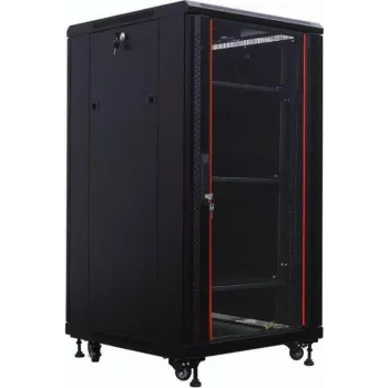 IT-BUDGET 19 colių serverio stelažas SRK 27U 600x1000 mm išardomas juodas 90ITB19SRK27610GSN