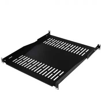 IT-BUDGET 19 inch stelažo lentyna / prietaisų padėklas - 80 kg keliamoji galia - 550 mm gylis - reguliuojamo gylio tvirtinimas - juoda (90ITB19FBX550S)