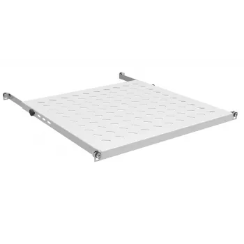 IT-BUDGET 19 inch fiksuota lentyna serverių spintoms, 0,5U, 950 mm gylio, 80 kg apkrova, šviesiai pilka 12WZ82648008011
