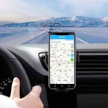 CYOO CY120792 Qi 15W belaidis automobilinis įkroviklis su automatiniais laikikliais ir 360° pasukimu