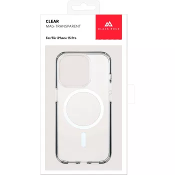 Black Rock Cover Mag permatomas dėklas Apple iPhone 15 Pro, skaidrus (00221270)