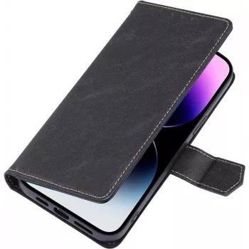 CYOO Premium BookCase piniginis dėklas iPhone 14 Pro, juodas CY122793
