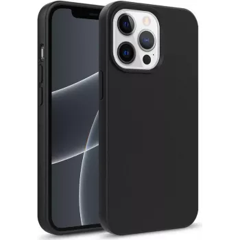 CYOO BioCase iPhone 13 Pro Max biologiškai skaidrus smūgiams atsparus ekologiškas dėklas dangtelis juodas (CY122545)