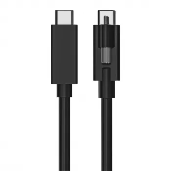 EXSYS USB 3.2 Gen 2x1 USB-C laidas 1 m juodas su vienu varžtu (EX-K1595V-1.0)